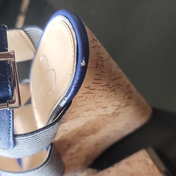 Blue/White Jessica Simpson Platforms - Picture 5 of 6